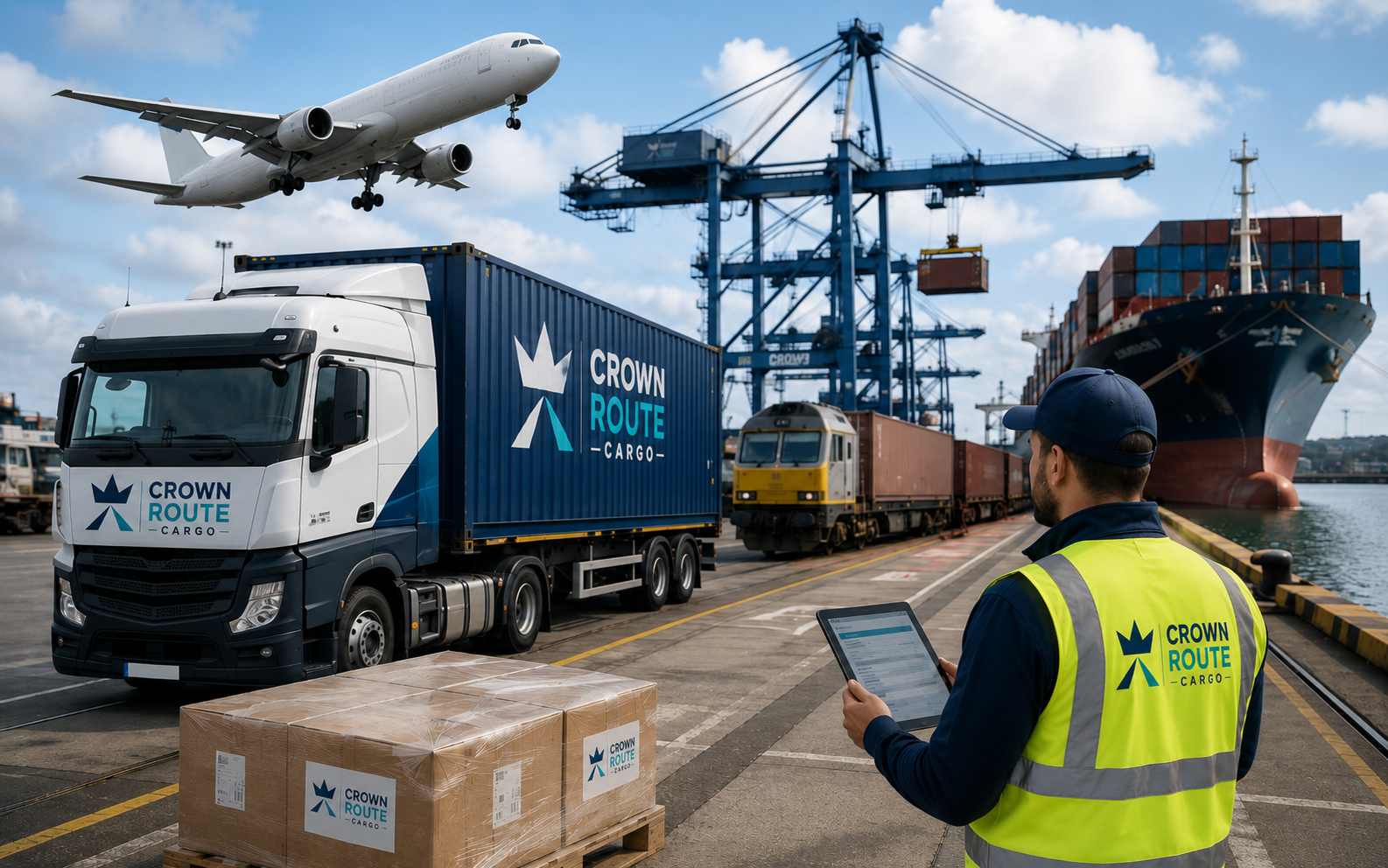 Crown Route Cargo multimodal international shipping hub